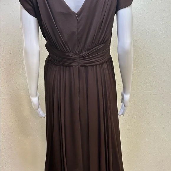 Suzi Chin for Maggy Boutique Chocolate Midi Dress - Picture 10 of 12